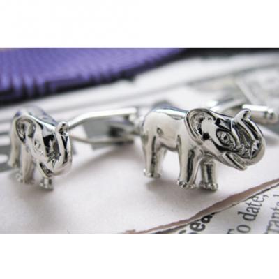 Elephants Cufflinks.JPG